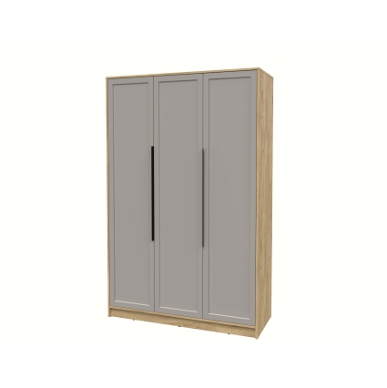 Шкаф распашной Тренд КТ-Ш3 (Дуб золотой ЛДСП/ Луна ЛМДФ) Ш1360 В2128 Г547